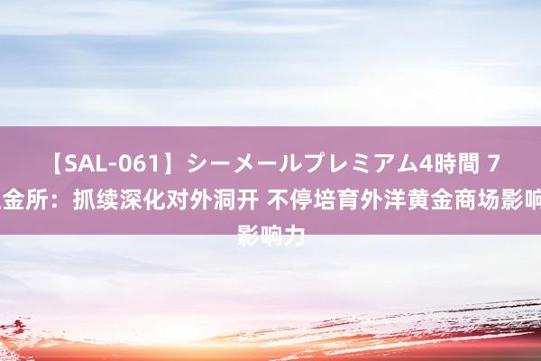 【SAL-061】シーメールプレミアム4時間 7 上金所：抓续深化对外洞开 不停培育外洋黄金商场影响力