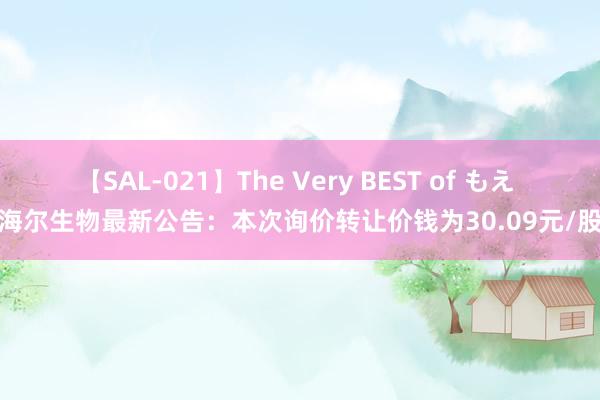 【SAL-021】The Very BEST of もえ 海尔生物最新公告：本次询价转让价钱为30.09元/股